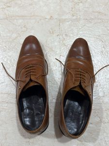 Brown Leather Formal Shoes