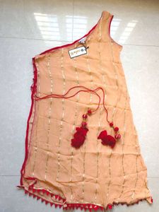 Aaheli Darshikha Peach Lehenga Coverup XXL