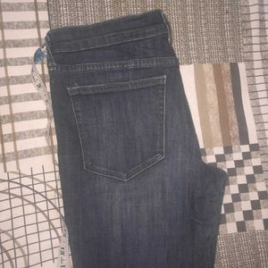Dark Wash Denim Jeans with cute crop top