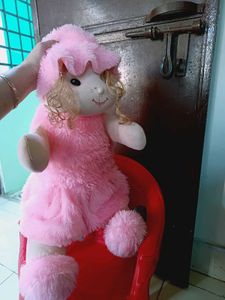 Cute Pink Plush Doll