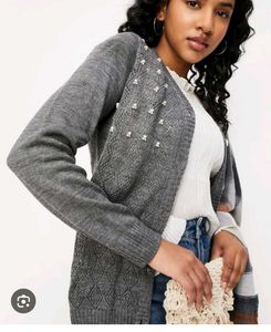Grey sequence Cardigan