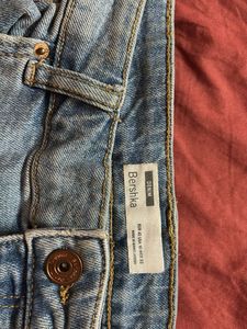 Distressed Denim Shorts