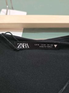 ZARA Black Long Sleeve Mini Dress