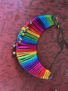 Rainbow Bell Choker Necklace