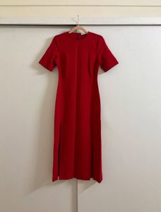 Zara Red Midi Dress
