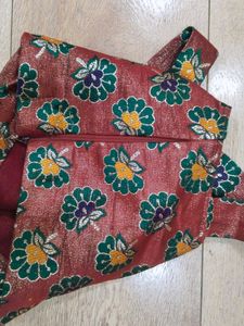 Lehenga With Blouse (Parcha Fibre)