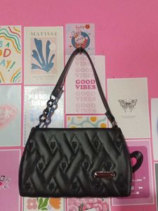 Black Quilted Shoulder Bag