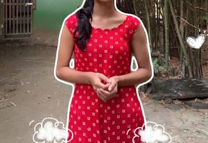 Red Printed Dress