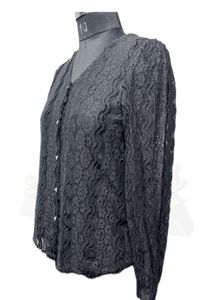 Combo Teddy Bear And Lace Black Shirt