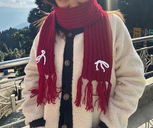 Crochet Mikasa Red Scarf