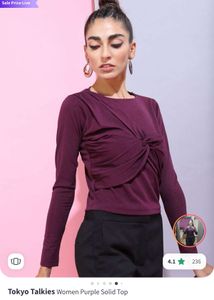 Purple Knotted Top