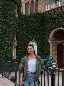 Olive Green Oversized Jacket