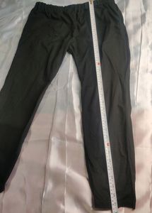 Pure Cotton Straight Pant With Elastic Waistband