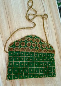 Ethnic embroidery sling bag