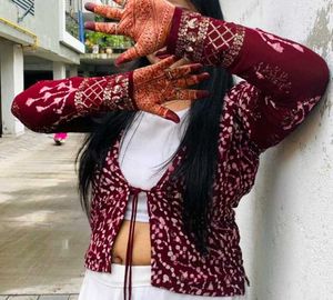 Women maroon colour koti