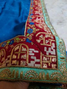 Elegant Blue Saree with blouse