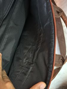 Sapphire Leather Laptop Bag For Men And Women