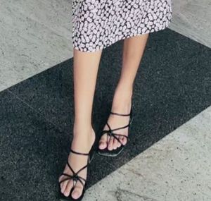 Minimalist Black Heeled Sandals