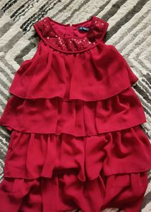 Allen Solly Red Kids Party Dress