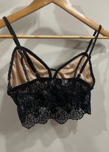 STALK BUY LOVE Black Bralette Top