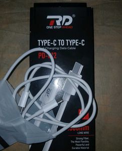 Fast Charging Type- C Data Cable (White)