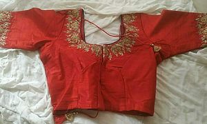 Saree With Stitched Blouse
