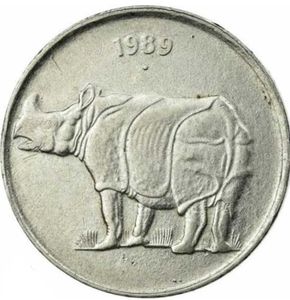Rhino Indian Coin