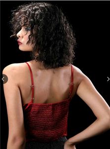 Satin Red Spaghetti Strap Top