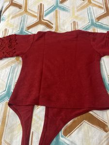 Stylish Red Tshirt For Girls