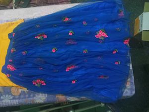 Midi Gold And Blue Colour 36&#34;Size