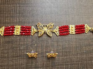 Gold Plated Butterfly Choker