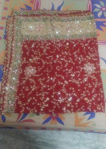 Bridal Lahnga, Chunni Blouse Red