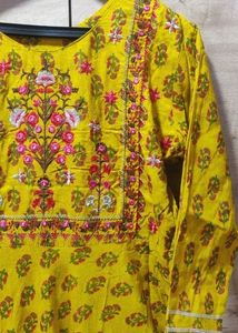 Mustard Yellow Kurti