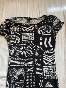 Patterned Bodycon Dress