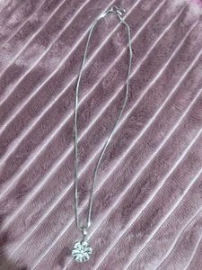 Silver Flower Necklace
