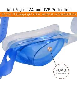 KONEX Antifog Swimming Goggle (Color May Vary)