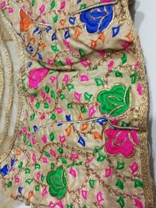 Neck Design Gold Blouse