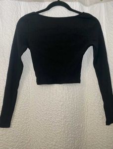 H&amp;M By DIVIDED Black Long Sleeve Top