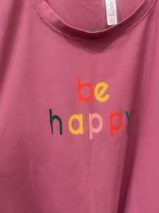 Pink Casual Top With A Print