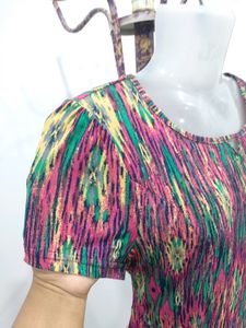 Multi Printed A Line Dress