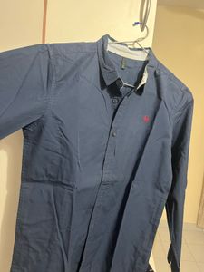 Benetton Navy Blue Shirt