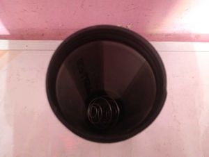 Black &#34;Work Hard&#34; Shaker Bottle