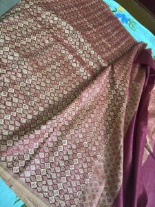 Maroon & Gold Patterned Fabric