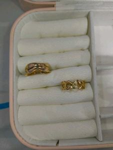 Elegant Gold Ring Set