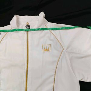 White Summer/ Basketball Type Jacket
