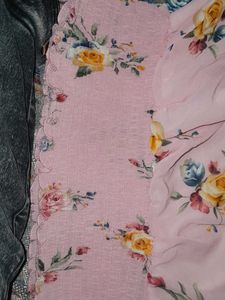 Offshoulder Pink Colour Trendy Top