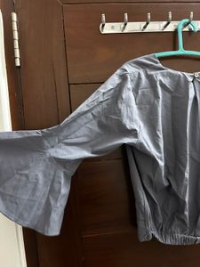 Blue Bell Sleeve Blouse