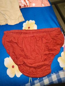 Red Cotton Underwear