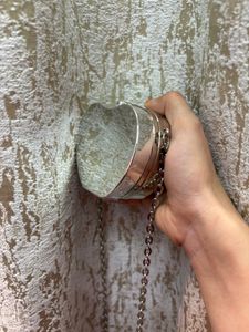 Sparkly Heart Clutch