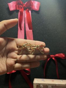 Golden Bow Earrings